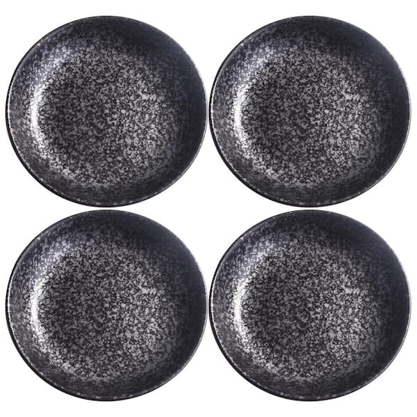 Japanese Ceramic Dinner Plates, 7 Inch, Set of 4, Minimalist Tableware