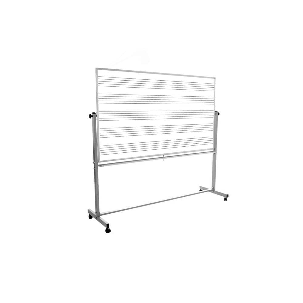 Luxor Whiteboard 72 in. x 40 in. Wall-Mounted Magnetic Whiteboard WB7240W -  The Home Depot