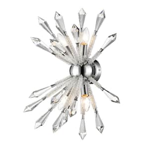 9.625 in. Chrome Sconce