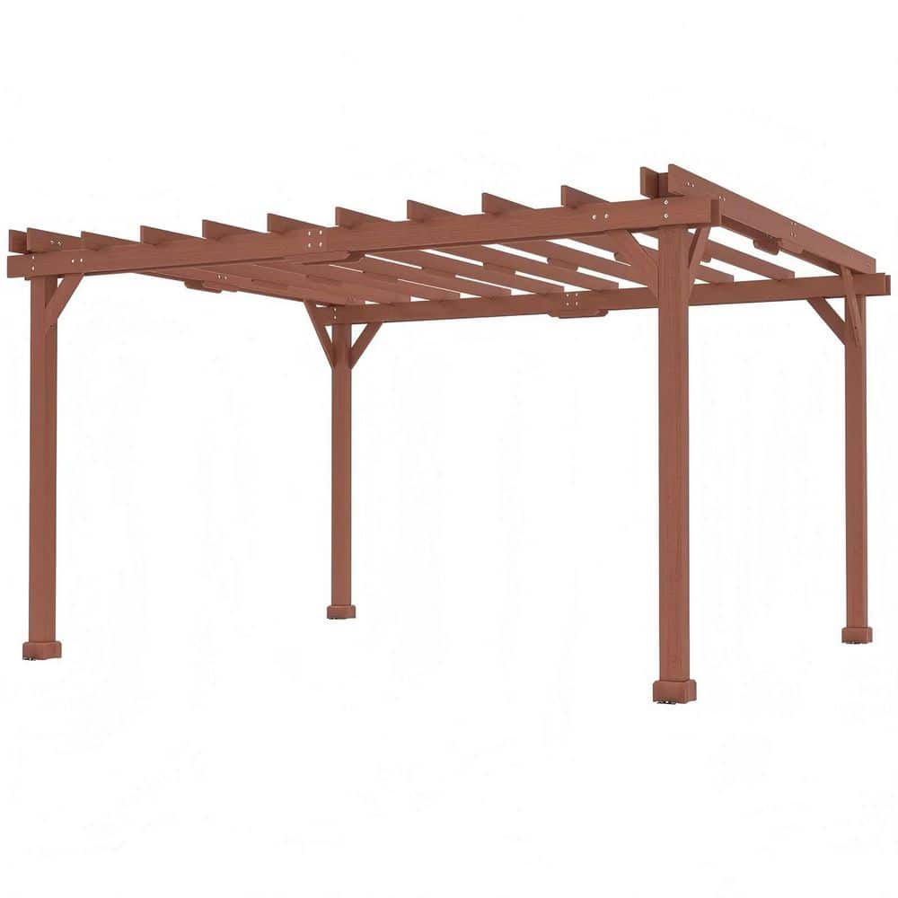 10 ft. x 12 ft. Brown Wooden Slant Leg Outdoor Pergola price history on PriceWatchPro
