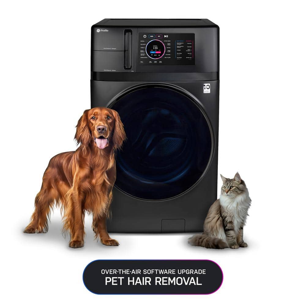 Black 4.8 Cu. Ft. Smart Electric Washer/Dryer Combo