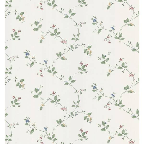 Brewster Floral Trail Vinyl Peelable Roll Wallpaper (Covers 56.38 sq. ft.)