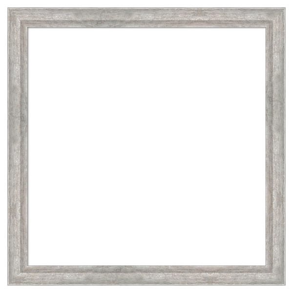 Angled Silver 27 in. x 27 in. Wood Framed Dry Erase Magnetic Memo Board