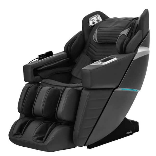 TITAN Otamic Pro Signature Black 3D Zero-Gravity Massage Chair with Voice Control, Heat Therapy, and L-Track