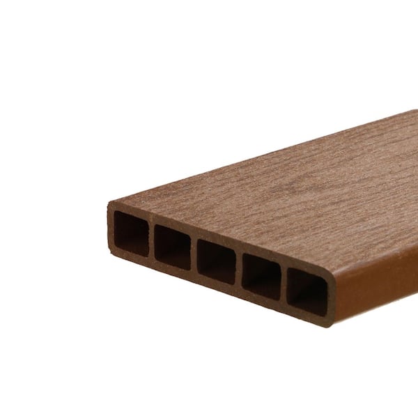 DuxxBak Commercial Dekk 1-1/2 in. x 8 in. x 16 ft. Rustic Red