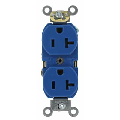 Egern Antibiotika Kirsebær 20 amp - Blue - Electrical Outlets & Receptacles - Wiring Devices & Light  Controls - The Home Depot