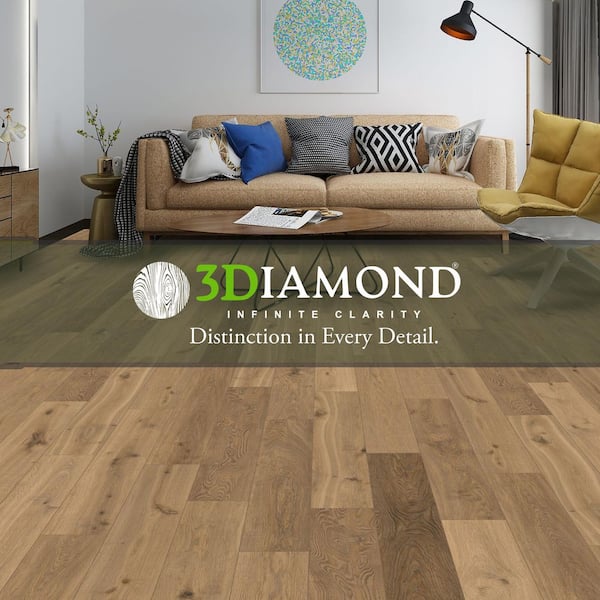 Pure 30 MIL x 6.62 in. W x 48 in. L Click Lock Waterproof Luxury Vinyl Plank Flooring (30.88 sqft/case)