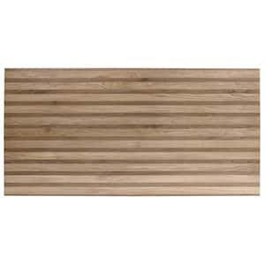 Brookline Ribbon Tan Brown 4 in. x 0.35 in. Matte Porcelain Floor and Wall Tile Sample