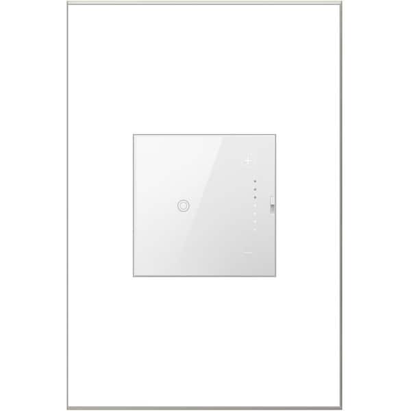 Legrand Adorne Touch 0-10 Volt Single-Pole/3-Way Dimmer with Microban, White