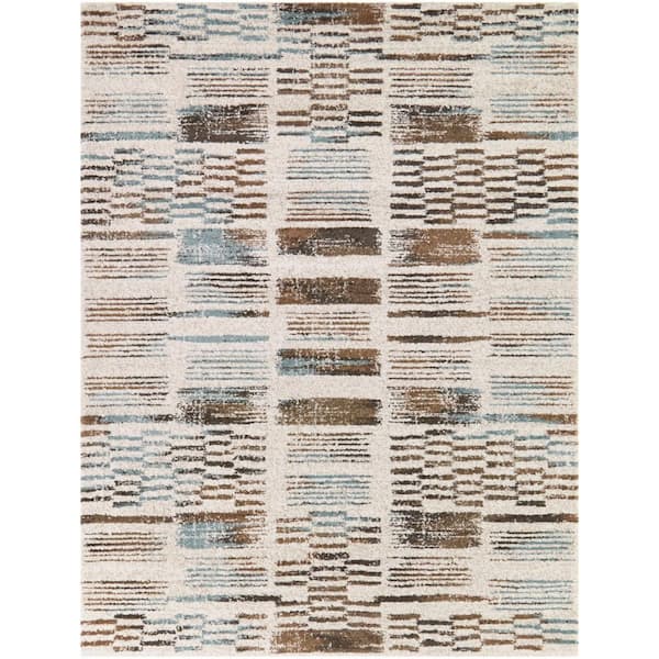 Belli Cream 5 ft. 3 in. x 7 ft. Geometric Area Rug