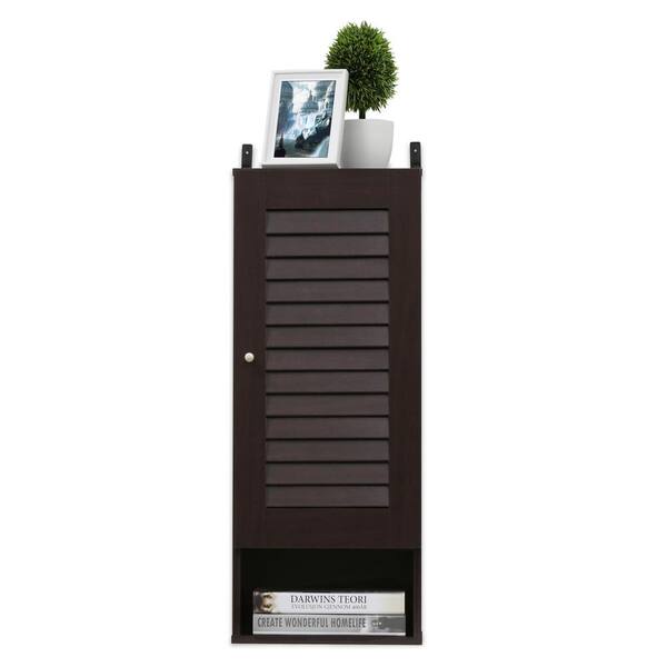 Furinno Indo Espresso Slim Wall 16069EX