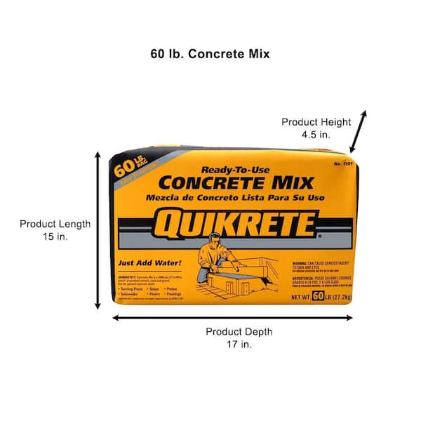 Quikrete 60 lb. Concrete Mix 110160 - The Home Depot