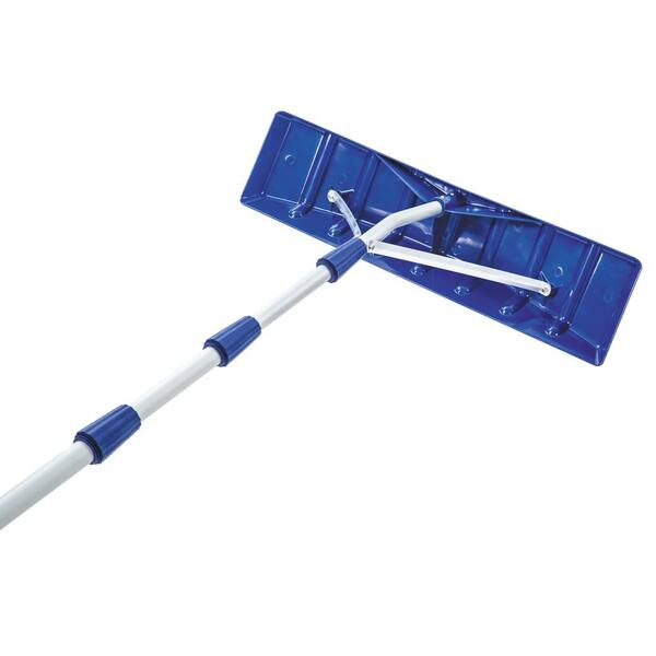 RoofBrum Snow Broom - 22 Ft Reach, Foam Head, No Ladders Needed For Roof Snow Removal