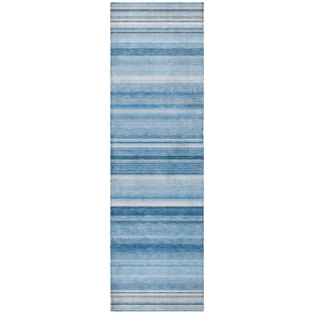 Dream Shag Premium Machine Washable Abstract ADS529 Blue 2 ft. x 7 ft. Runner Rug price history on PriceWatchPro
