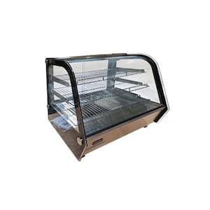 33.7 in. Commercial Electric Countertop Food Warmer Restaurant Display Cabinet with 3-Warming Trays