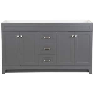 Thornbriar 60 in. W x 21.52 in. D x 34.25 in H Bath Vanity Cabinet Only in Cement