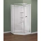 Delta 38 in. L x 38 in. W x 72 in. H Corner Neo-Angle Pan Delta 38 in. L x 38 in. W x 72 in. H Corner Neo-Angle Pan