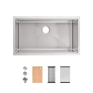 HMMHVV 27 in. Undermount Single Bowl 20-Gauge Stainless