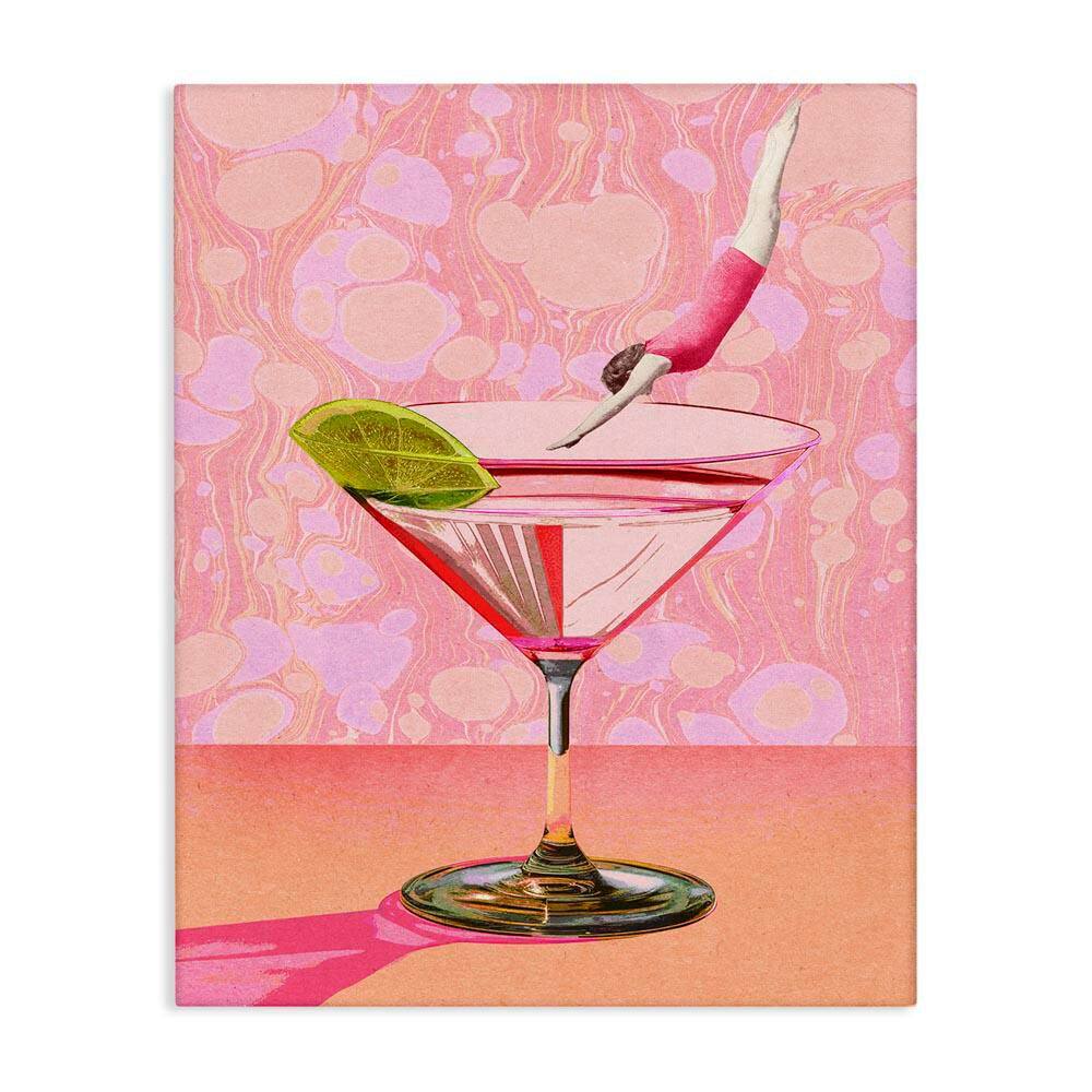 Diver in Cocktail by Daphne Polselli Unframed Food Graphic Art Print 30 in. x 24 in. price history on PriceWatchPro