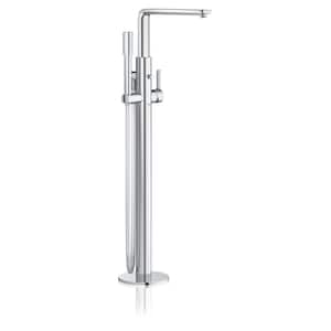Lineare Single-Handle Freestanding Tub Faucet with Hand Shower and Automatic Tub/Shower Diverter in StarLight Chrome