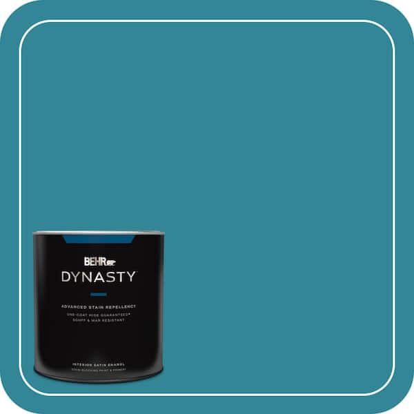 BEHR DYNASTY 1 qt. #M470-6 Precious Stone One-Coat Hide Satin Enamel Interior Stain-Blocking Paint & Primer