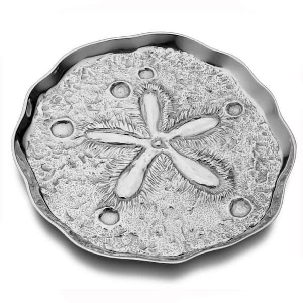 Wilton Armetale 15 in. Sand Dollar Tray, Silver