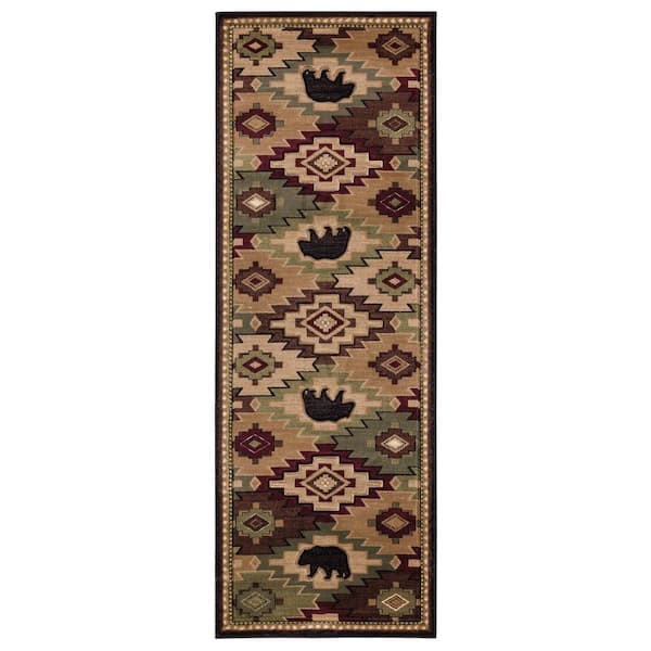Cottage Legacy Multi 2 ft. 7 in. x 7 ft. 4 in. Runner Rug