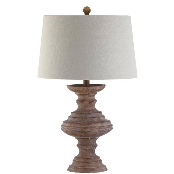 Jonathan Y Scarlett 26.5 Resin LED Table Lamp - Brown