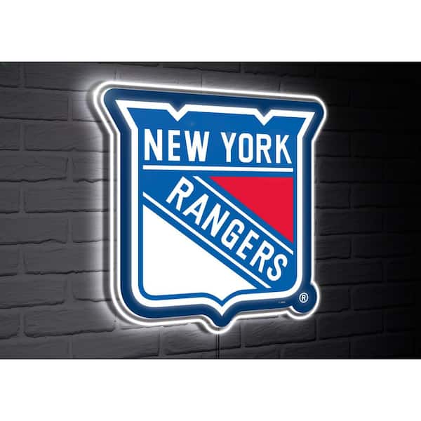 Evergreen New York Rangers Team Logo Shaped Plug in LED Lighted Sign