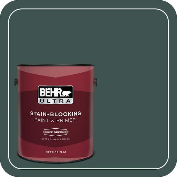 BEHR ULTRA 1 gal. #480F-7 Sycamore Tree Extra Durable Flat Interior Paint & Primer