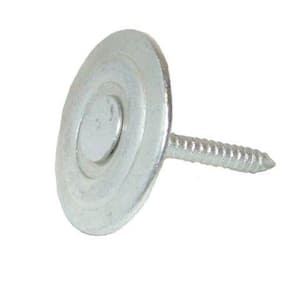 #12 x 2 in. Electro-Galvanized Roofing Nails with Metal Round Cap (50 lb.-Pack)