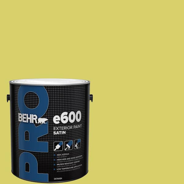1 gal. #P340-4 Lime Tree Satin Exterior Paint