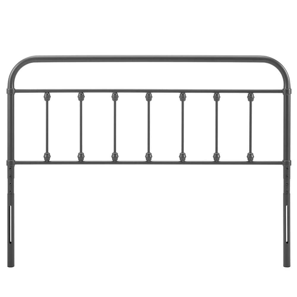 Sage Gray Twin Metal Farmhouse Headboard
