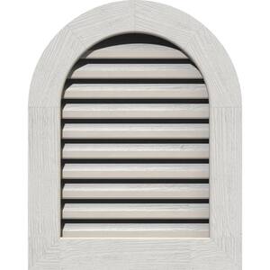 Ekena Millwork 21&quot; x 35&quot; Round Top Primed Rough Sawn 