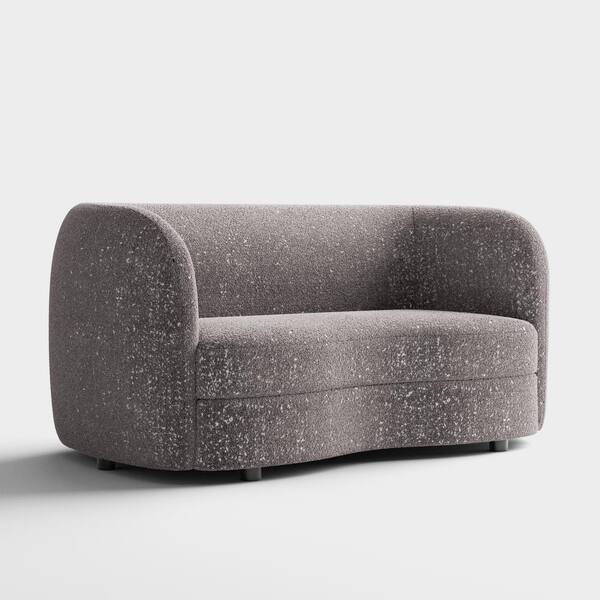 Furniture of America Julia 63.75 in. Gray Boucle Polyester