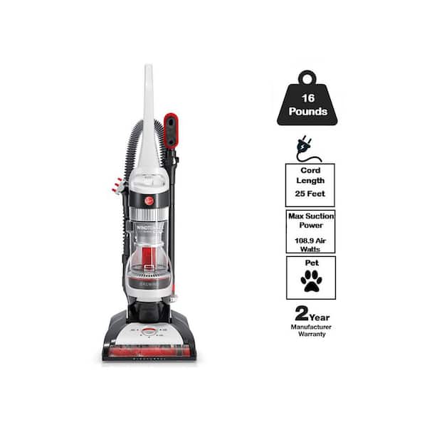 WindTunnel Bagless Pet Upright Vacuum Cleaner with Automatic Cord Rewind For Carpet, Hardwood, and Upholstery