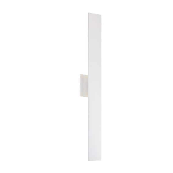 KUZCO Vesta 35 in. 1 Light 41-Watt White Integrated LED Wall Sconce