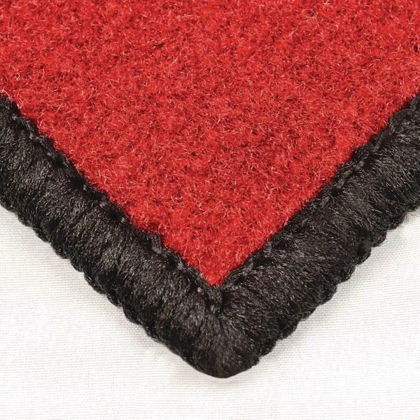 Bayou Breeze Shaver Performance Gray/Red Rug