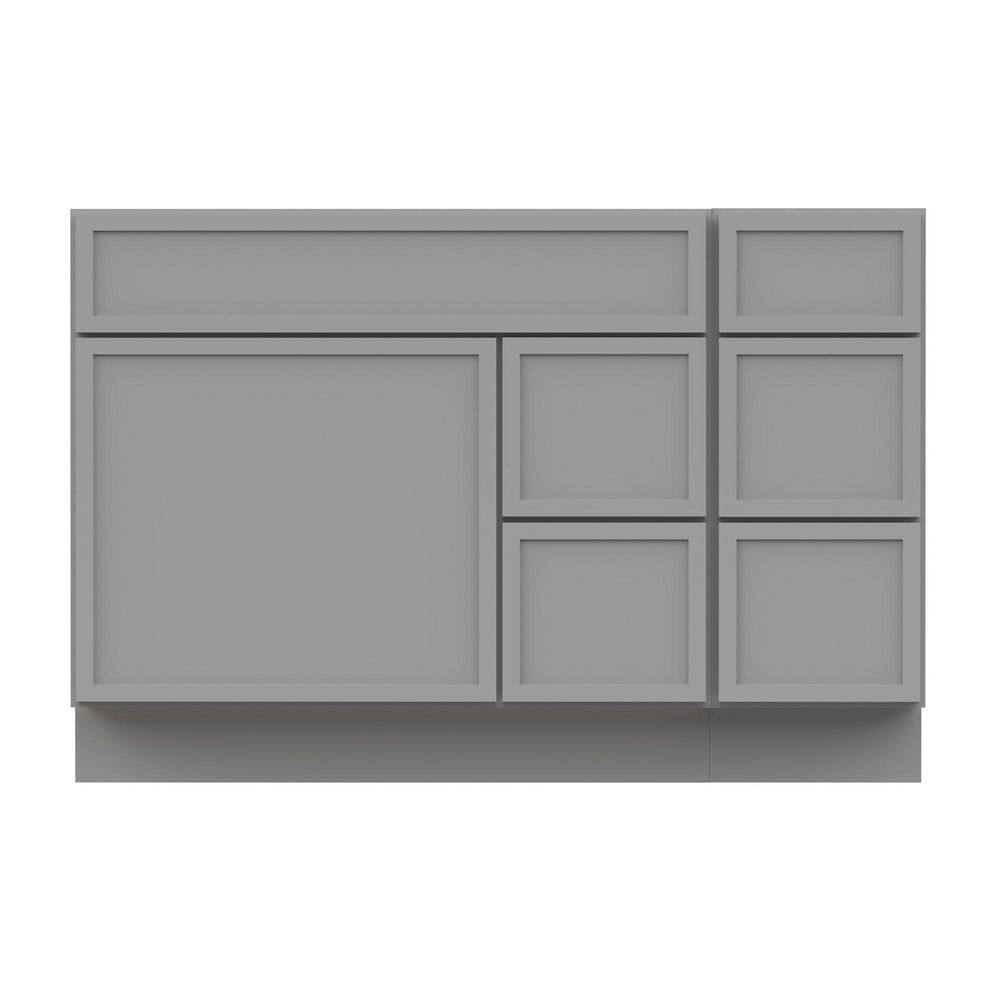 48 in. W x 21 in. D x 32.5 in. H Bath Vanity Cabinet without Top in Gray (Unassembled) price history on PriceWatchPro