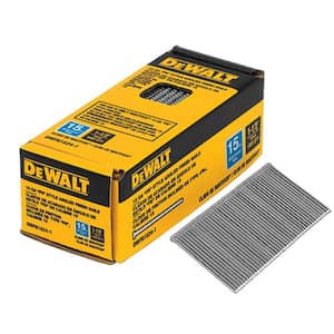 1-1/2 in. x 15-Gauge Glue Collated Angled Bright Finish Nails (1,000 per Box)