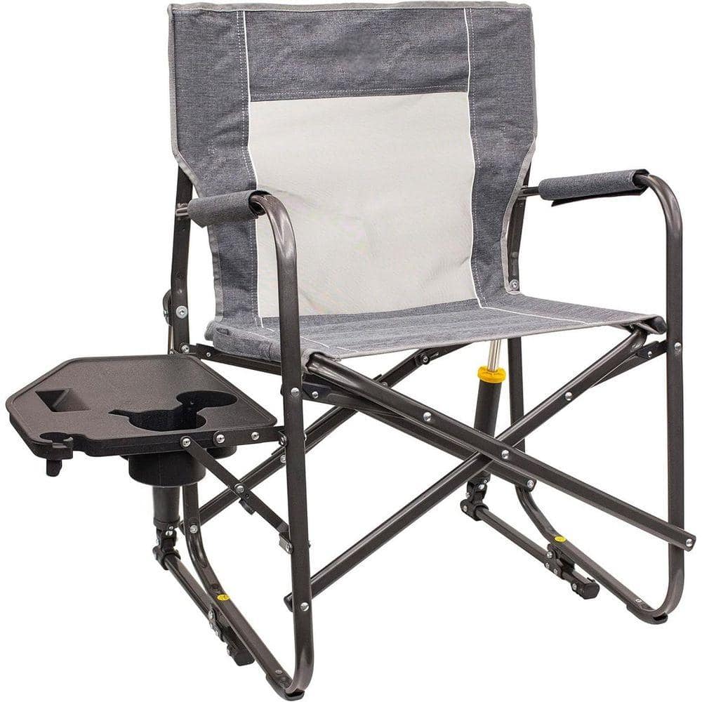 Cubilan Metal Outdoor Rocking Chair Side Table Camping Chair
