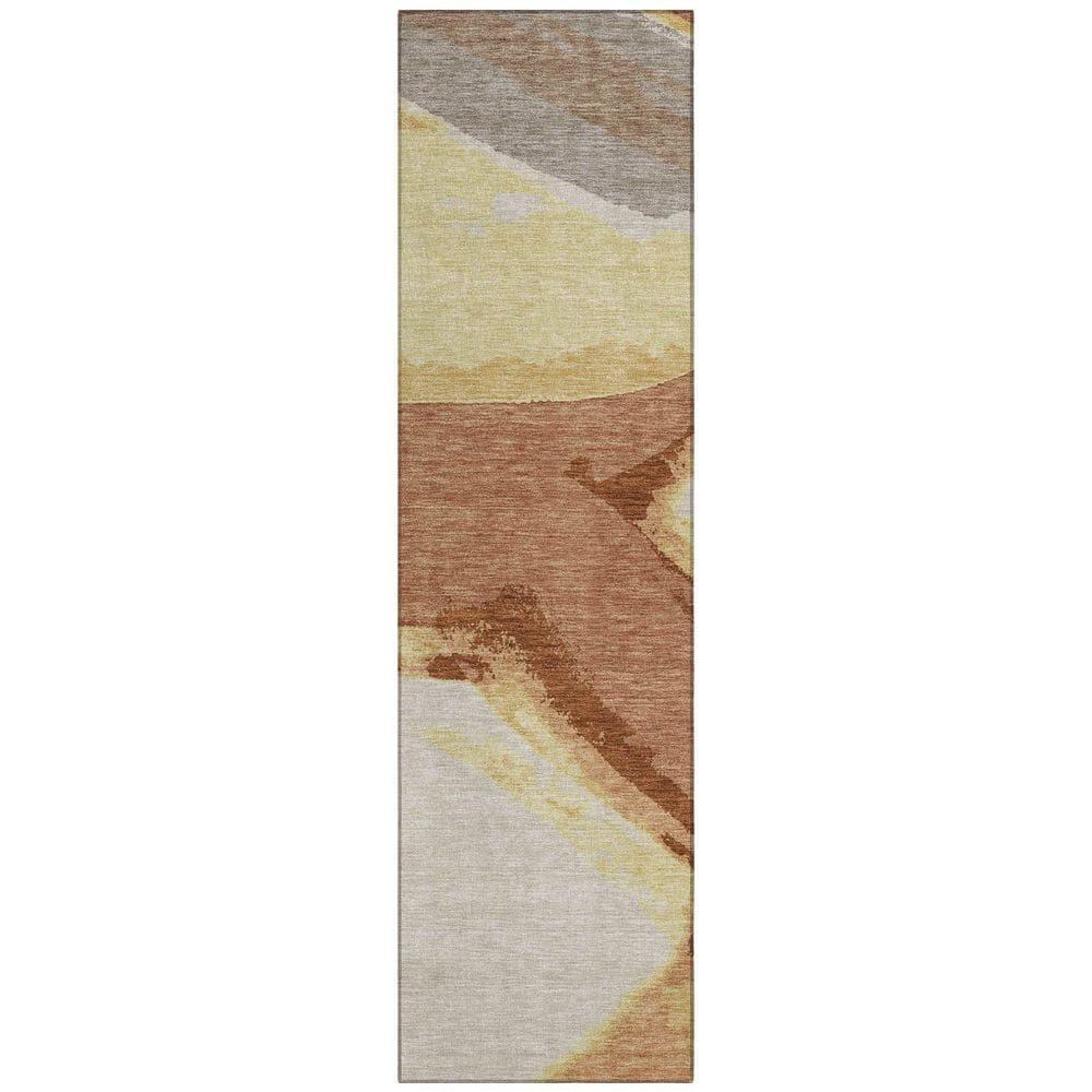 Chantille Machine Washable Indoor/Outdoor Abstract ACN2571 Paprika 2 ft. x 7 ft. Runner Rug price history on PriceWatchPro