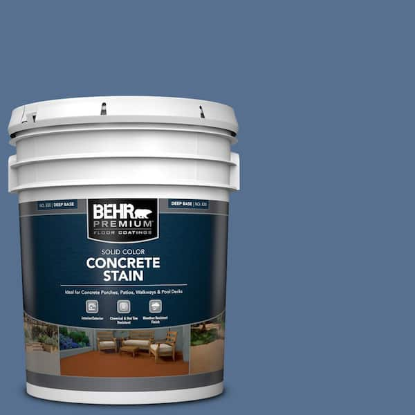 BEHR PREMIUM 5 gal. #PFC-59 Porch Song Solid Color Flat Interior/Exterior Concrete Stain