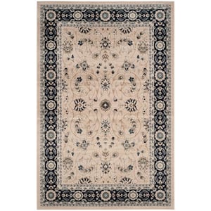 Lyndhurst Light Beige/Anthracite 9 ft. x 12 ft. Border Area Rug