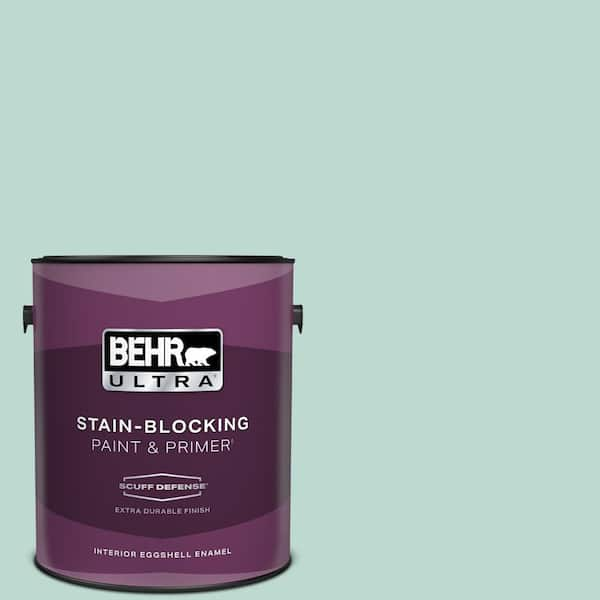 BEHR ULTRA 1 gal. #M440-2 Serene Breeze Extra Durable Eggshell Enamel Interior Paint & Primer