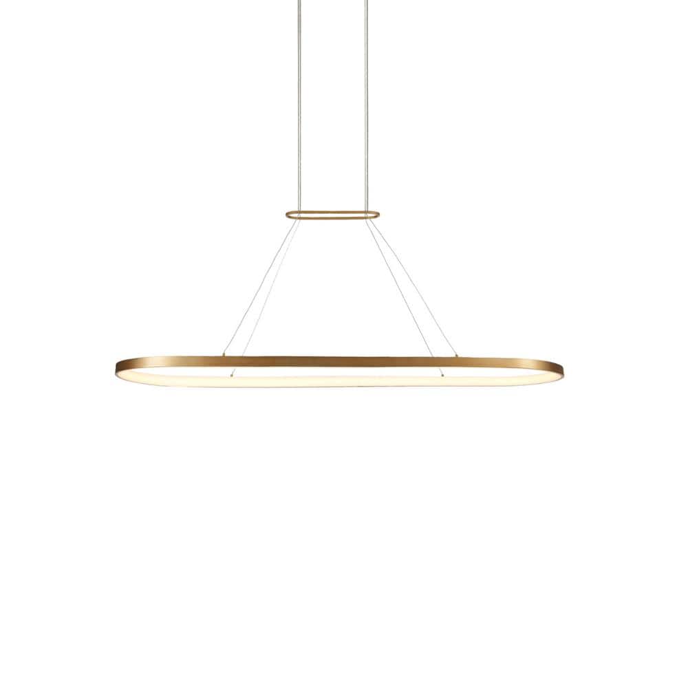 Eerie 47 in. 1 Light 58-Watt Antique Brass Integrated LED Pendant Light price history on PriceWatchPro