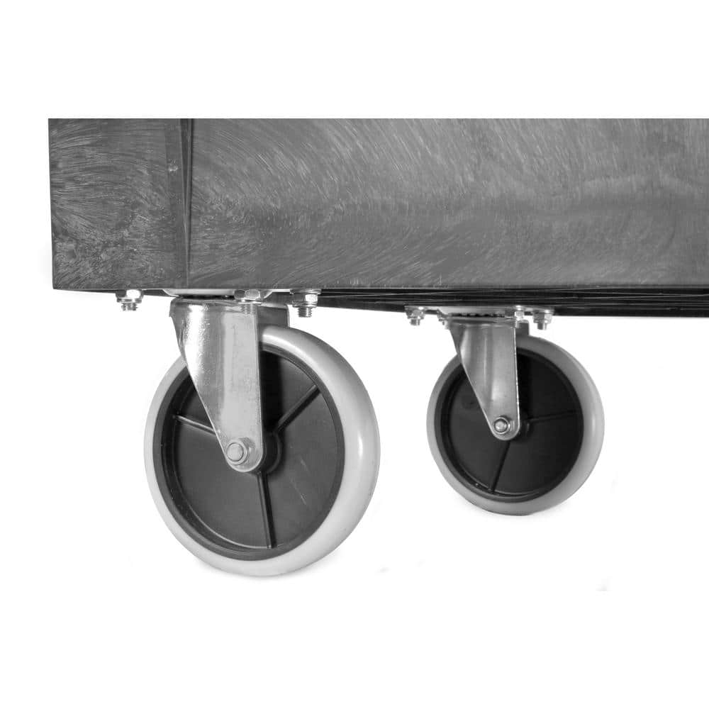 WEN 500-Pound Capacity Gray Polypropylene Two-Shelf Utility Cart