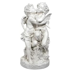36 in. H Bouguereau's First Kiss Angel and Fairy Garden Statue