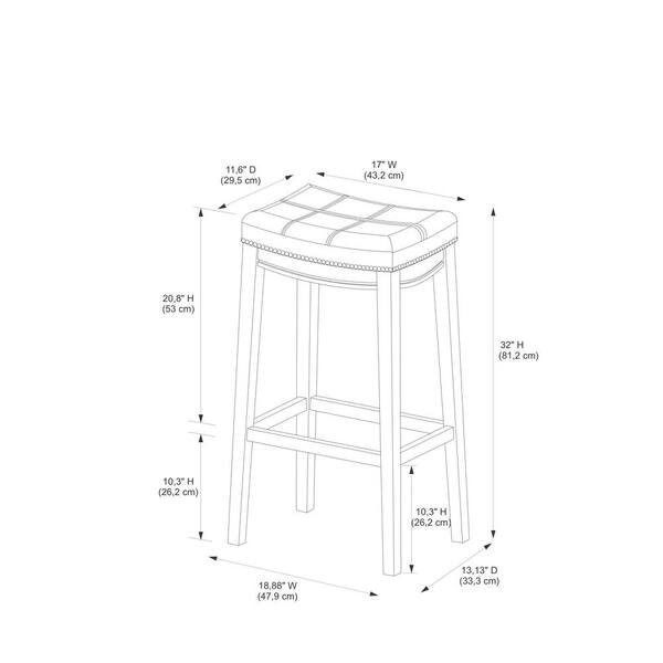 Linon Home Decor Claridge 32 In Beige Cushioned Bar Stool 55816jute01u - Linon Home Decor Bar Stool Instructions Linon Home Decor Claridge 32 In Beige Cushioned Bar Stool 55816jute01u - Linon Home Decor Bar Stool Instructions
