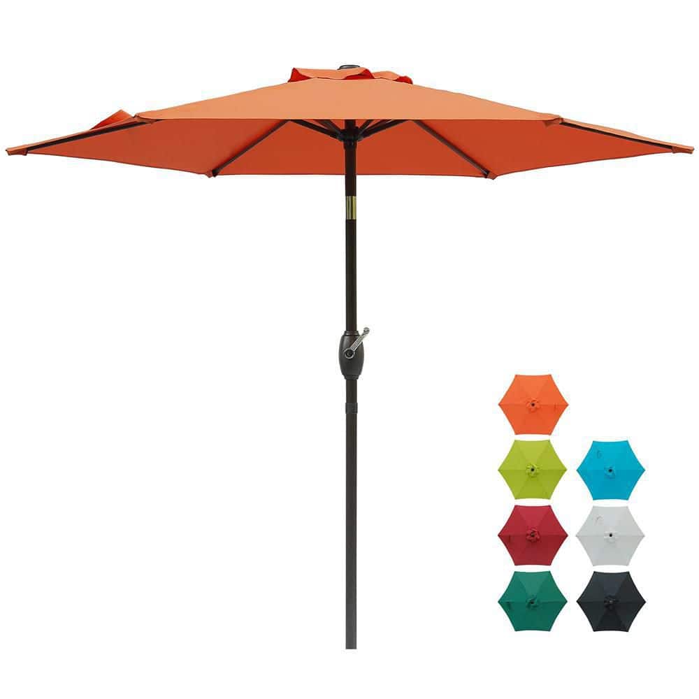 7.5 ft. Aluminum Patio Umbrella Outdoor Market Umbrella Tilt Button and Cra